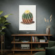 Golden Barrel Cactus Botanical Art Print