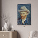 Van Gogh Portrait with Grey Felt Hat Art Print
