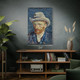 Van Gogh Portrait with Grey Felt Hat Art Print