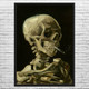 Van Gogh Skeleton With a Cigarette Art Print