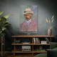 Van Gogh Portrait with Grey Straw Hat Art Print