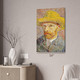 Van Gogh Portrait with Straw Hat Art Print
