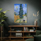 Van Gogh Road With Cypress & Star Art Print