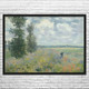 Monet Poppy Fields Near Argenteuil Art Print