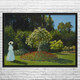 Monet Lady in the Garden Art Print