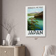Mt Fuji Vintage Travel Art