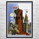 Paris Vintage Travel Art