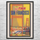 San Francisco TWA Vintage Travel Art
