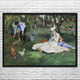 Monet Family in Their Garden Art Print