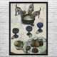 Still Life with Three Puppies Art Print