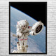 Astronaut Above the World Space Wall Art