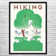 Hiking WPA Poster Art Hiking WPA Poster Art