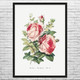 Rose Myrtle & Ivy Botanical Art Print