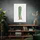 Euphorbia Officinarum Cactus Botanical Art Print