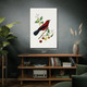 Ramphocelus Bird Botanical Art Print Ramphocelus Bird Botanical Art Print