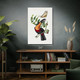 Tucan & Butterfly Botanical Art Print Tucan & Butterfly Botanical Art Print