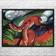 Franz Marc Red Deer II Art Print