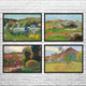 Paul Gauguin Landscapes Art Prints Set of 4