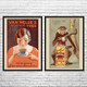 Coffee Vintage Ad Wall Art Set of 2