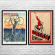 Bicycle Vintage Ad Wall Art Set of 2
