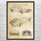 DMC-12 Car Patent Wall Art