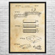 Ice Cream Sandwich Patent Wall Art