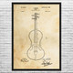 Violin Patent Wall Art