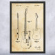 Telecaster 1951 Electric Guitar Patent Wall Art