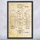 Nintento Wii Controller Patent Wall Art