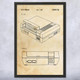 Nintendo NES Video Game Console Patent Wall Art