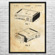 X Box 360 Console Patent Wall Art