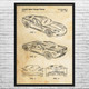 C6 Car Patent Wall Art