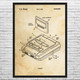 Super Famicom Patent Wall Art