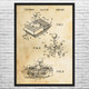 Video Game Joystick Patent Wall Art
