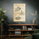 Video Game Joystick Patent Wall Art