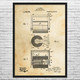 Toilet Paper Fixture Patent Wall Art