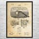 Sewer Trap Patent Wall Art