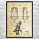 Hiking Pack Frame Patent Wall Art