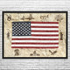 American Flag Cave Art Print