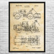 Logging Skidder Patent Wall Art