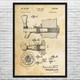 Beer Tap Patent Wall Art