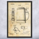 Beer Stein Patent Wall Art