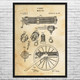 Gatling Gun Patent Wall Art