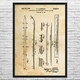 Snow Ski Patent Wall Art