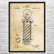 Barber Pole Patent Wall Art