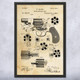 Revolver Handgun Patent Wall Art