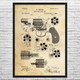 Revolver Handgun Patent Wall Art