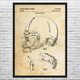 Football Helmet Patent Wall Art