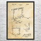 Track Hurdle Patent Wall Art