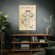 Jacques Cousteau Submarine Patent Wall Art